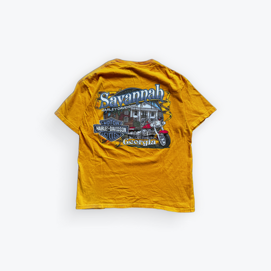 Vintage 2011 Harley Davidson Get Your Blood Pumpin' Savannah Georgia Shirt
