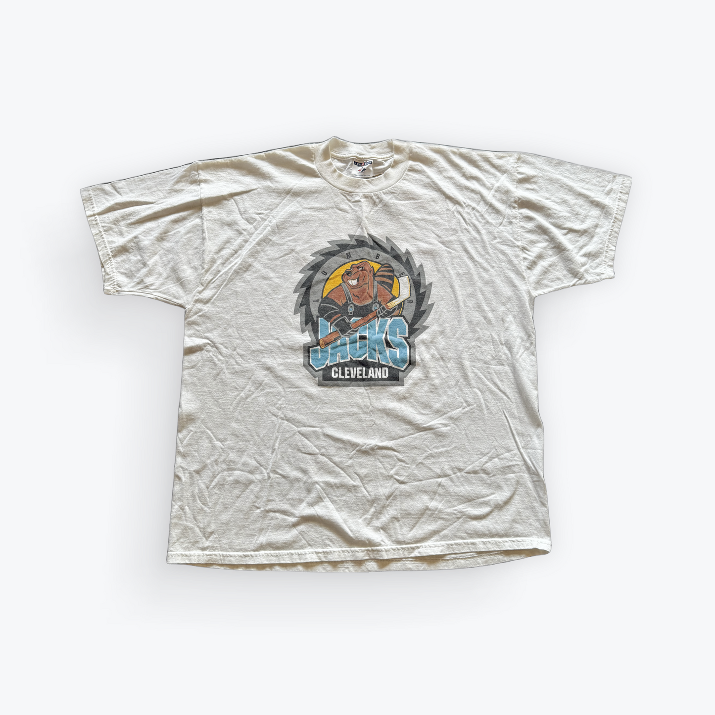 Vintage Y2K Cleveland Lumberjacks Beaver Logo Tee