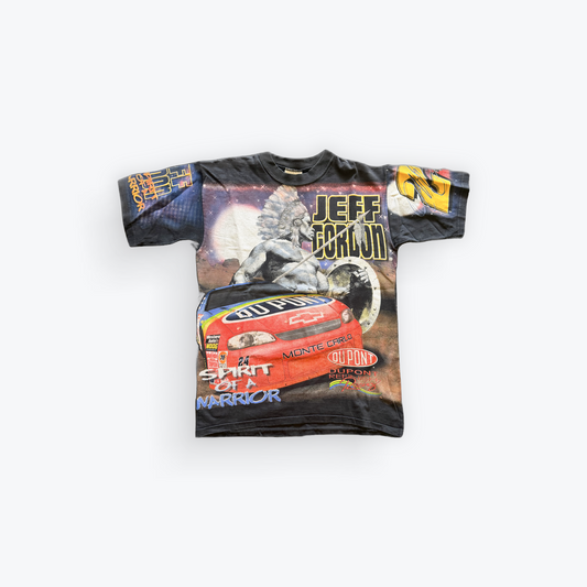 Vintage 1998 Jeff Gordon Spirit of a Warrior AOP Tee Nascar Racing