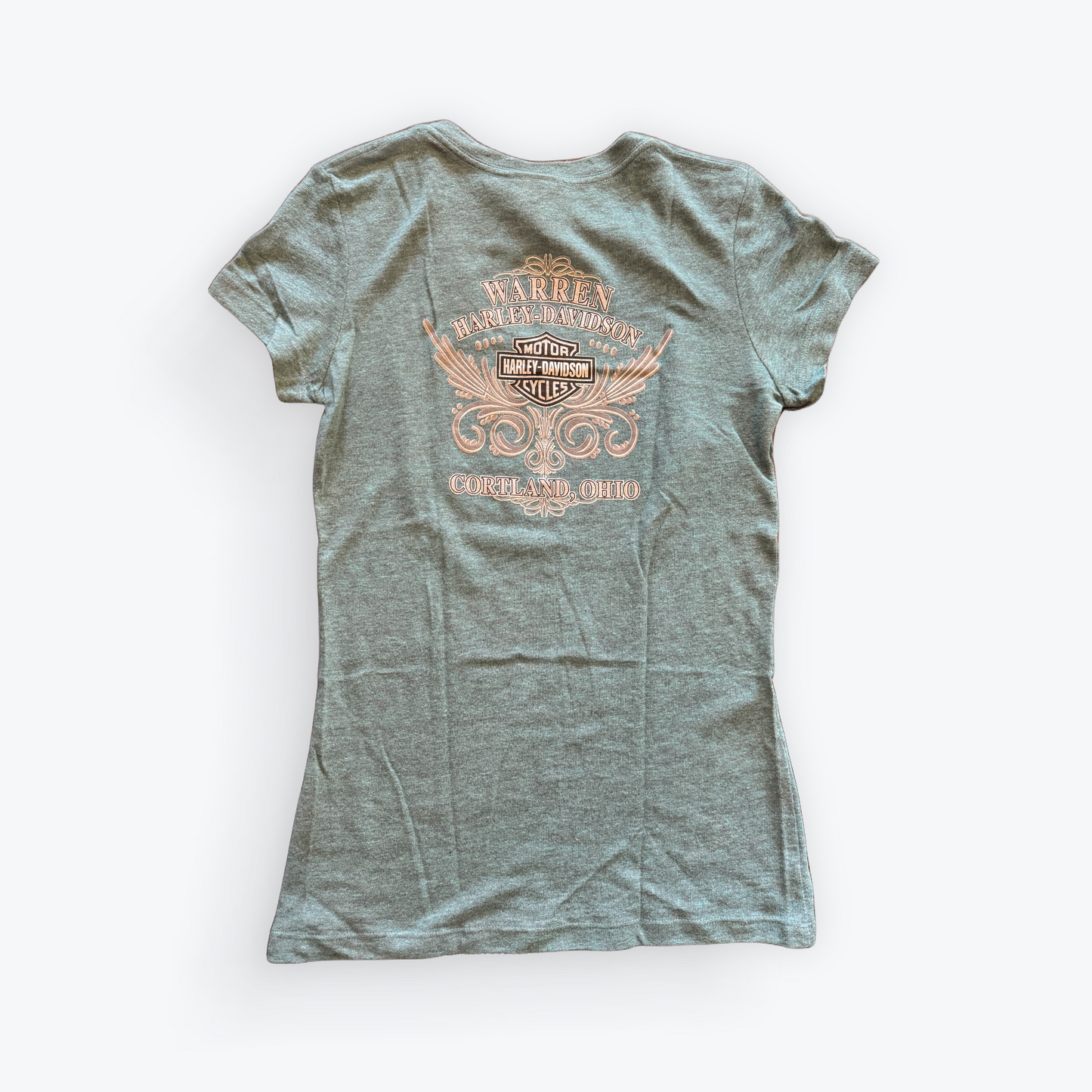 Vintage 2000's Harley Davidson Women's V-Neck