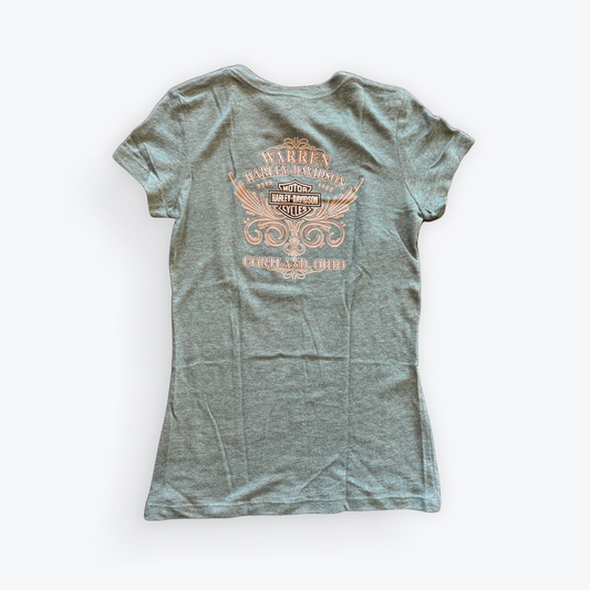 Vintage 2000's Harley Davidson Women's V-Neck