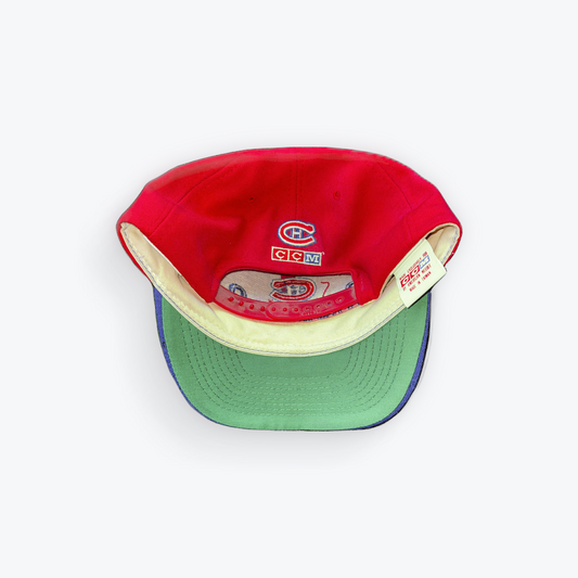 Vintage 90's CCM NHL Montreal Canadiens Snapback Hat