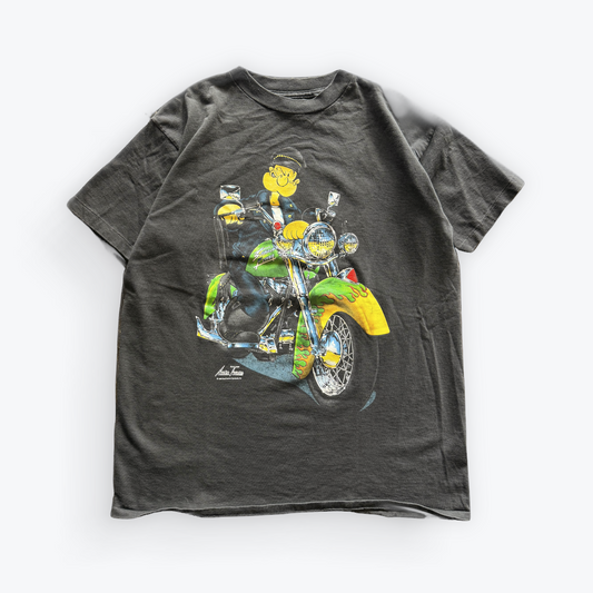 Vintage 1993 Popeye The Biker Auto Toons Shirt