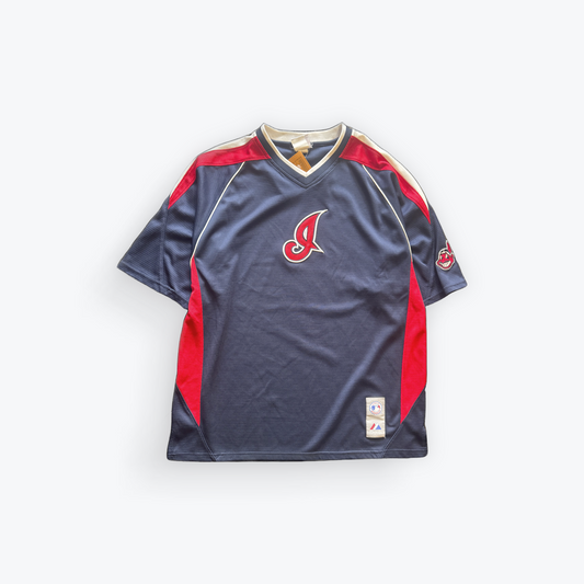 Vintage Y2K Cleveland Indians Wordmark "I" Jersey Shirt