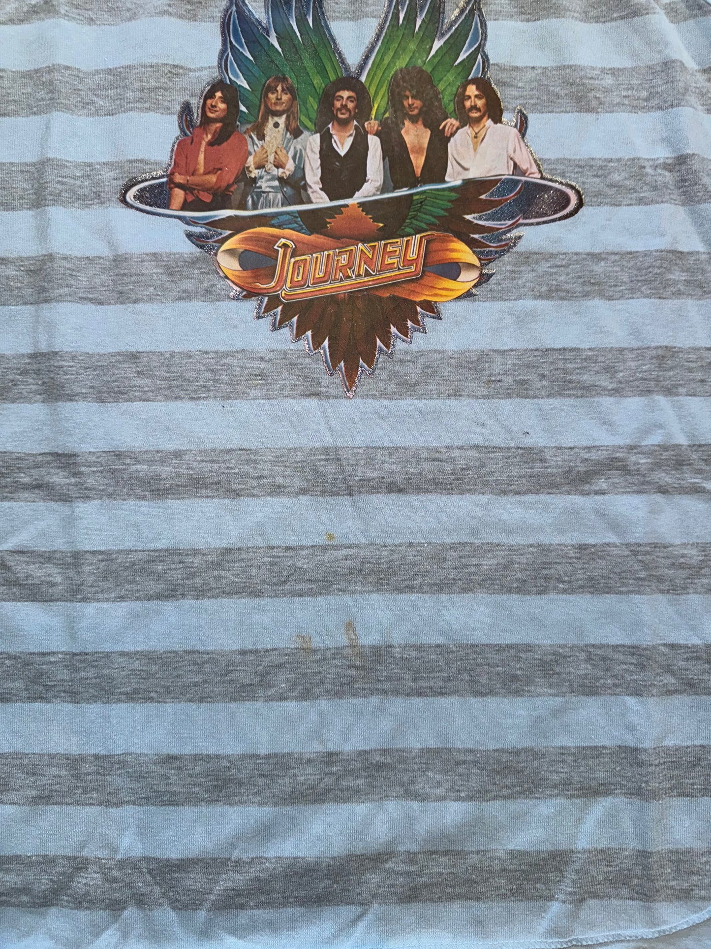 Vintage 80's Journey Striped Tank Top