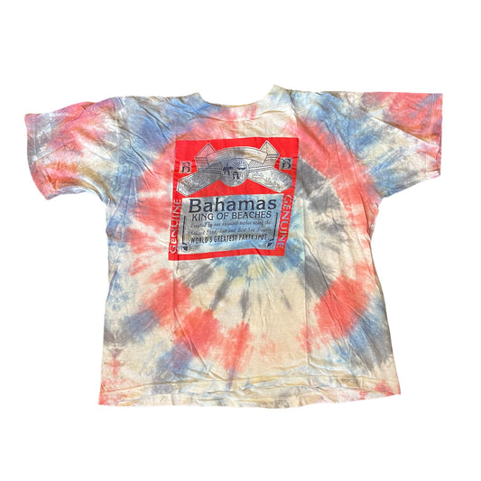 1990s Bahamas Beaches Tie Dye Shirt