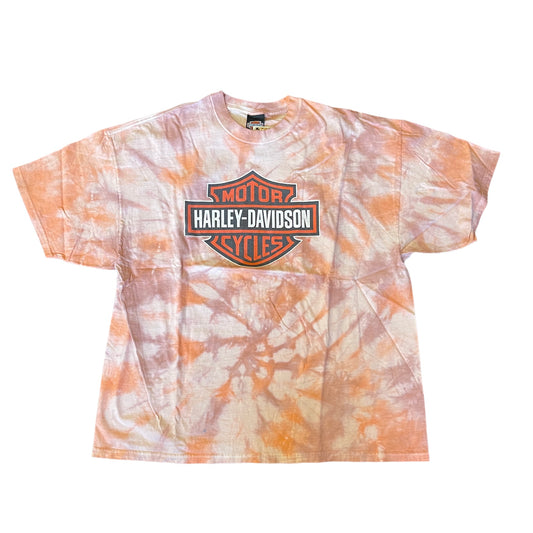 Vintage Custom 90s Harley Davidson Tye-Dye Tee
