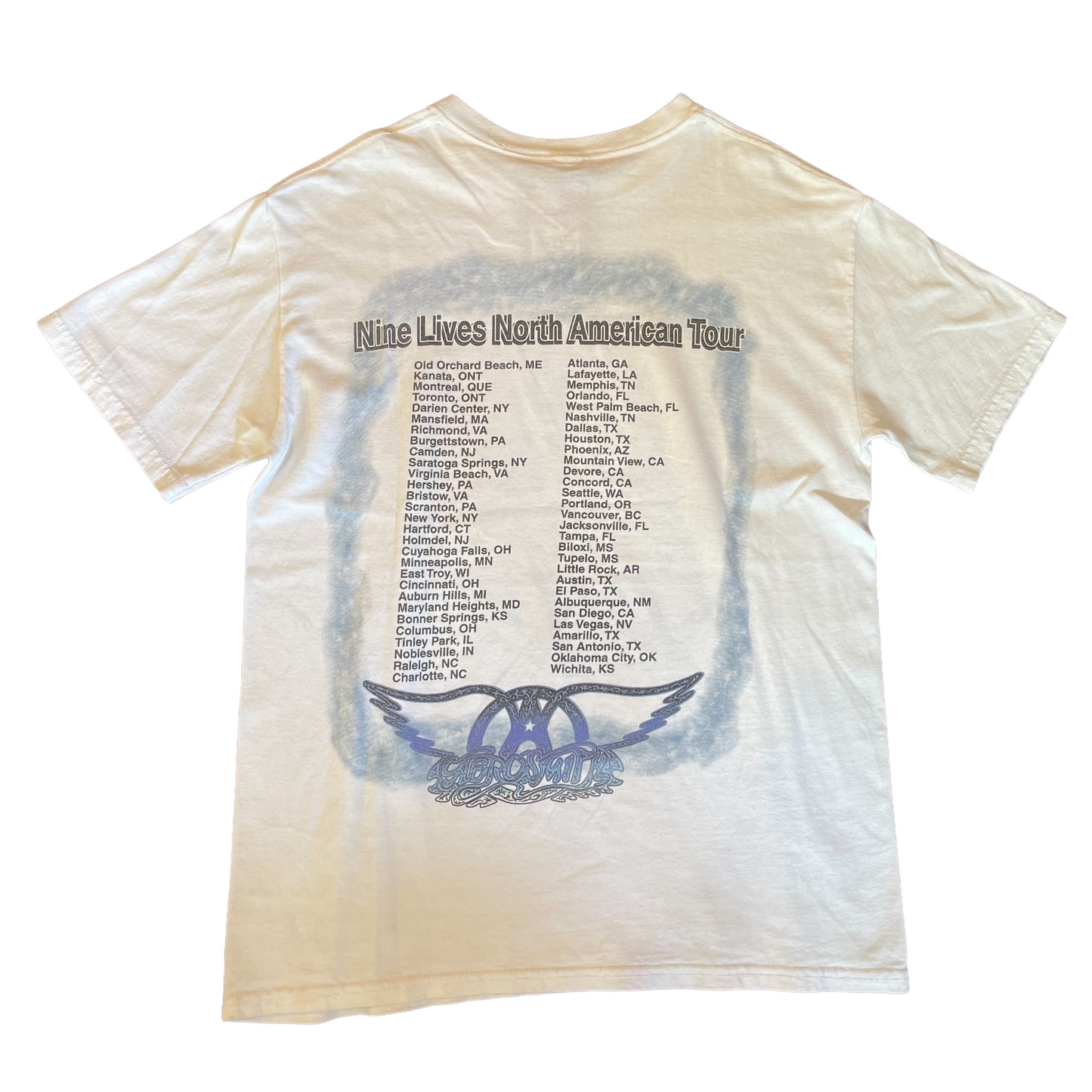 Vintage 1997 Aerosmith Nine Lives Tour Tee