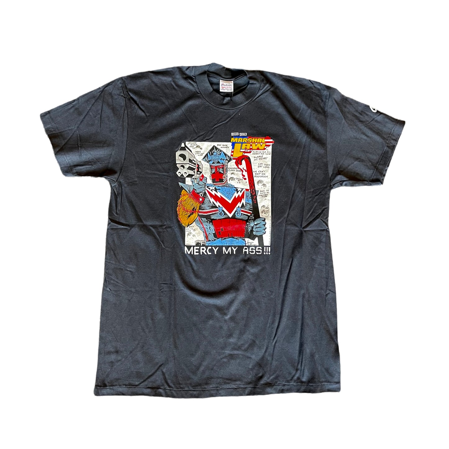 Marshal Law Comic Tee 1989 Pat Mills