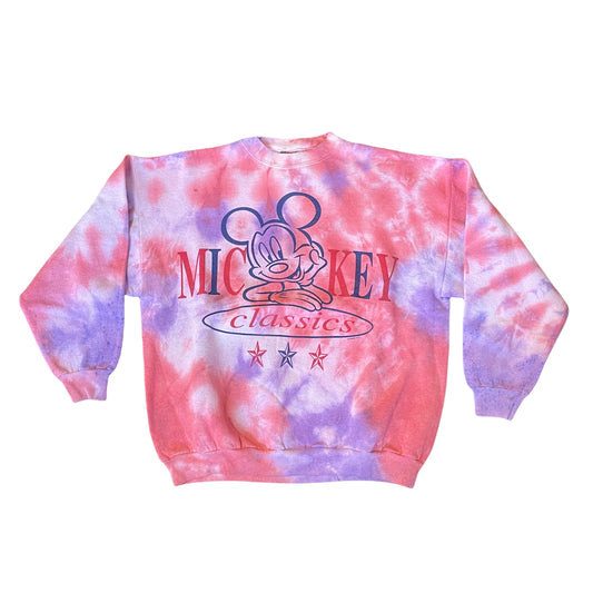 Vintage Mickey Mouse Tie Dye Sweatshirt
