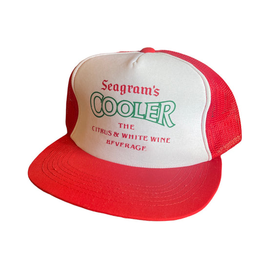 Vintage 80s Seagram's Cooler Citrus Wine Trucker Snap Back Hat