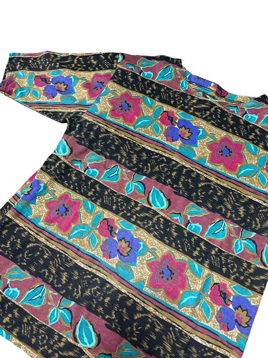 1990s Striped Graphic Shirt