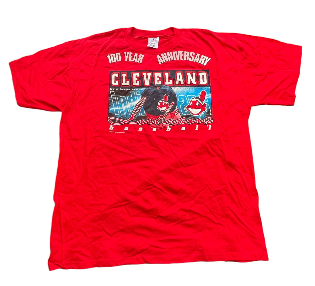 Vintage Cleveland Indians 100 Year Anniversary Shirt – Highland Throwbacks