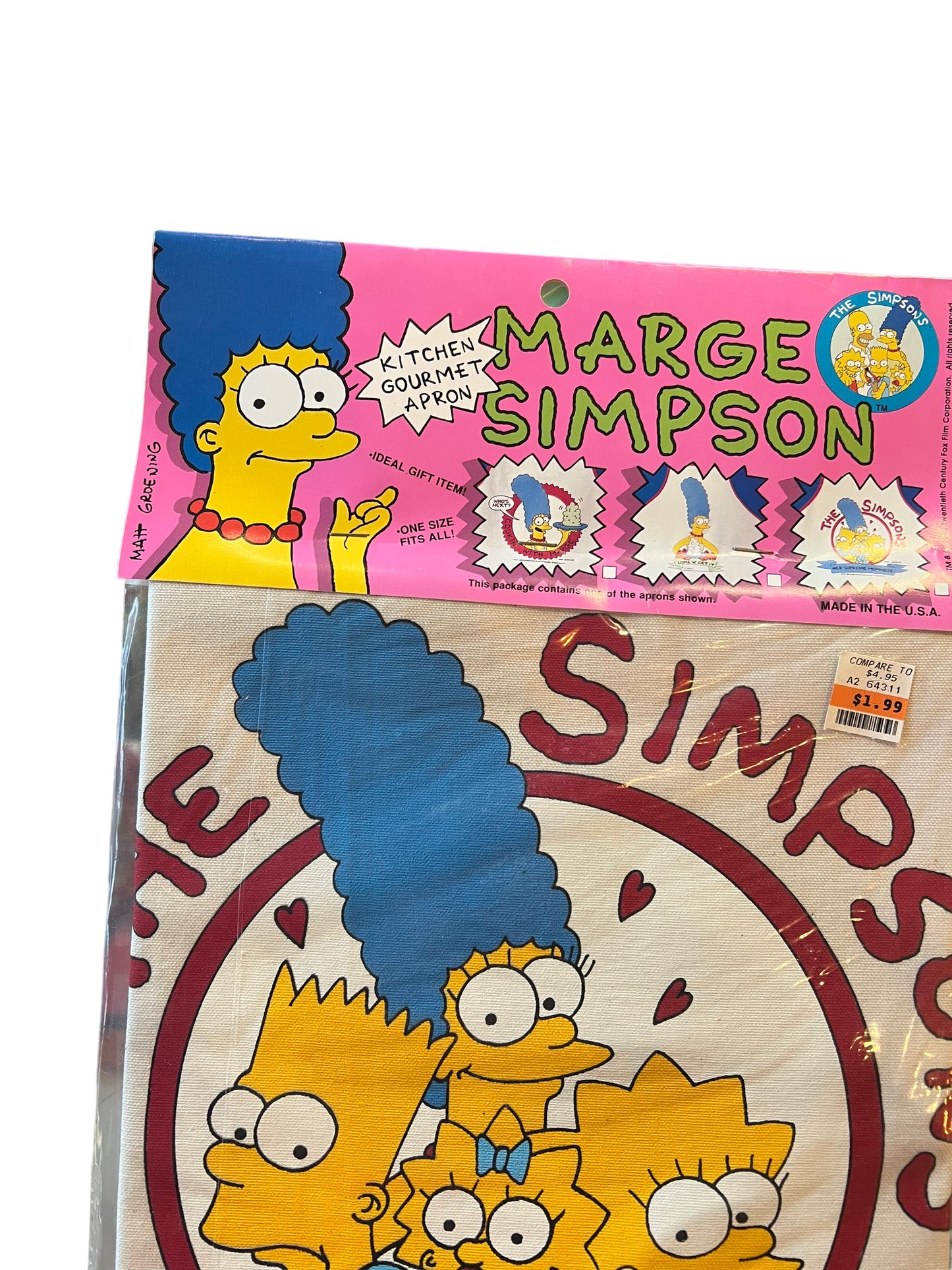 Vintage 1990 Marge Simpson Apron