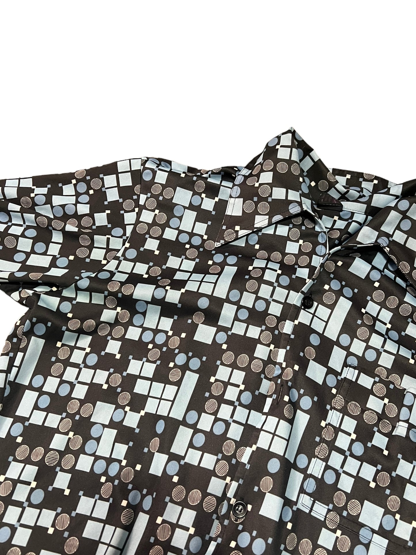 Vintage 1960s/70s Abstract Print Button Down
