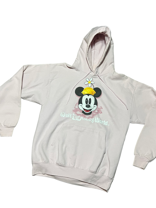 2000s Minnie Mouse Light Pink Hoodie