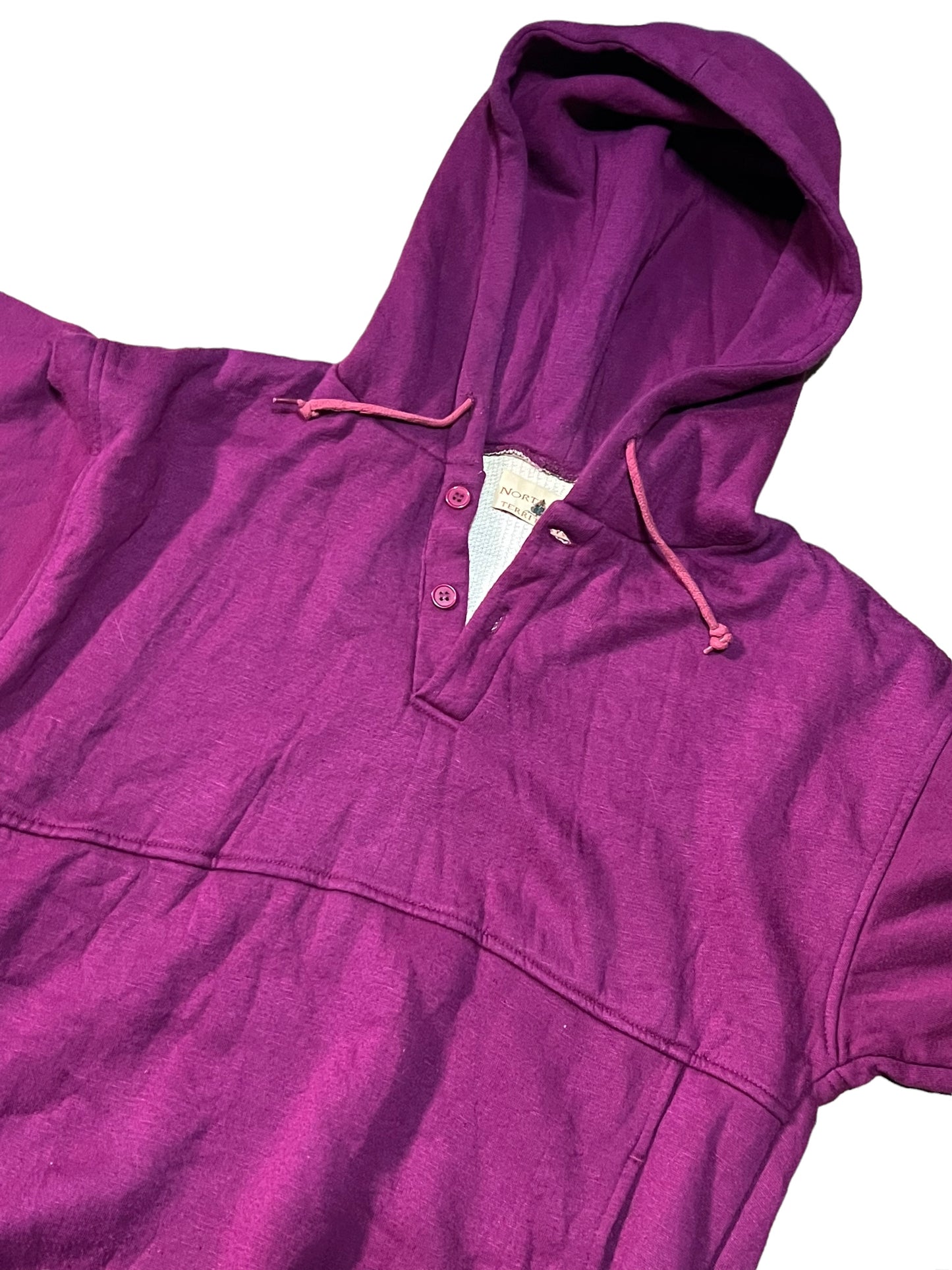 Vintage 1990s Double Layer Thermal Hoodie