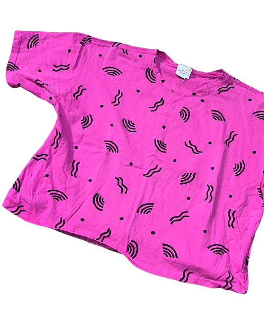 Vintage 1980s Graphic Crop Top