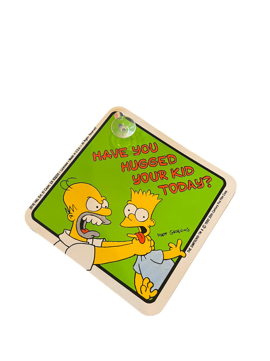 Vintage 1990 Simpsons Window Cling
