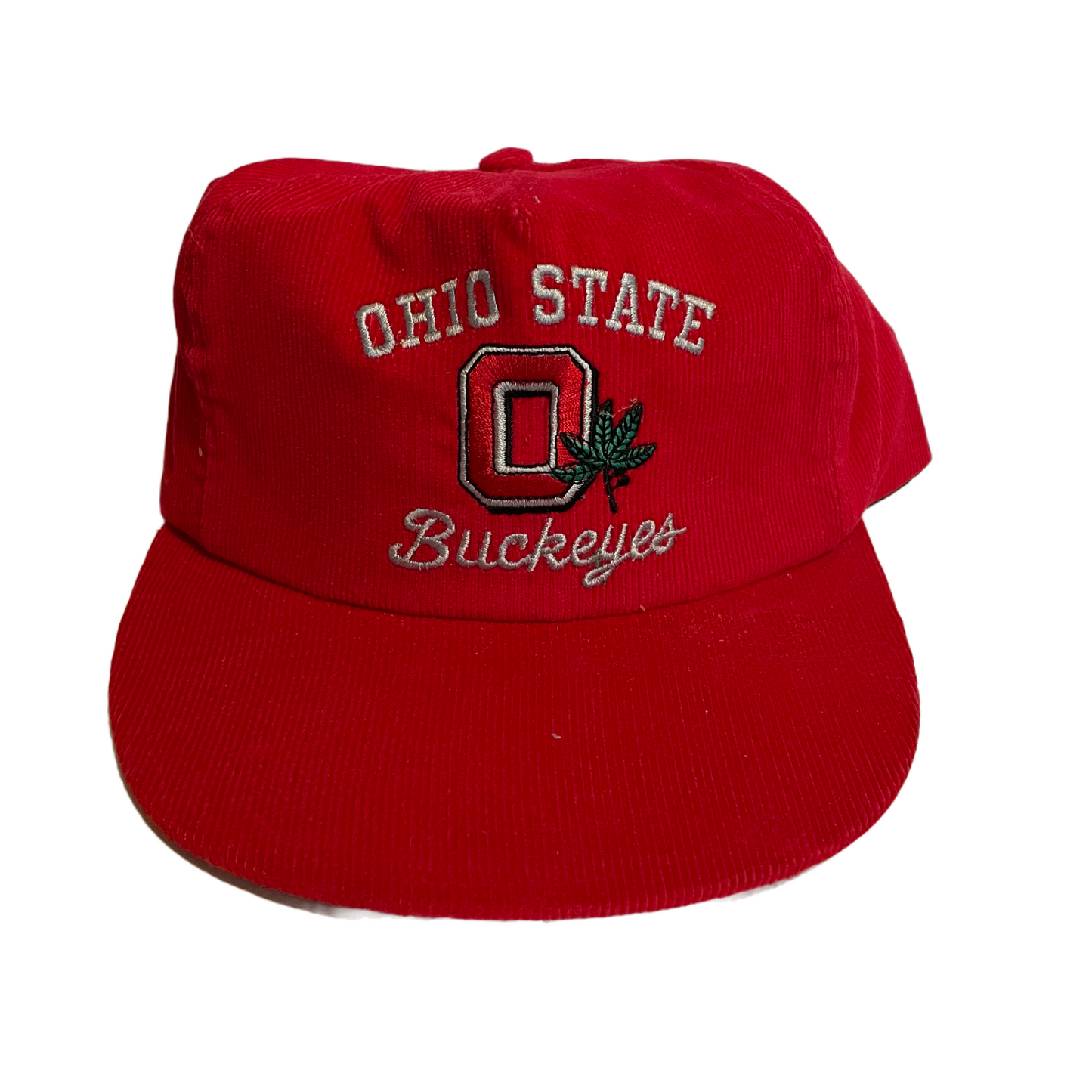 Vintage 80s Ohio State Corduroy Snapback Hat Like New USA Union Made