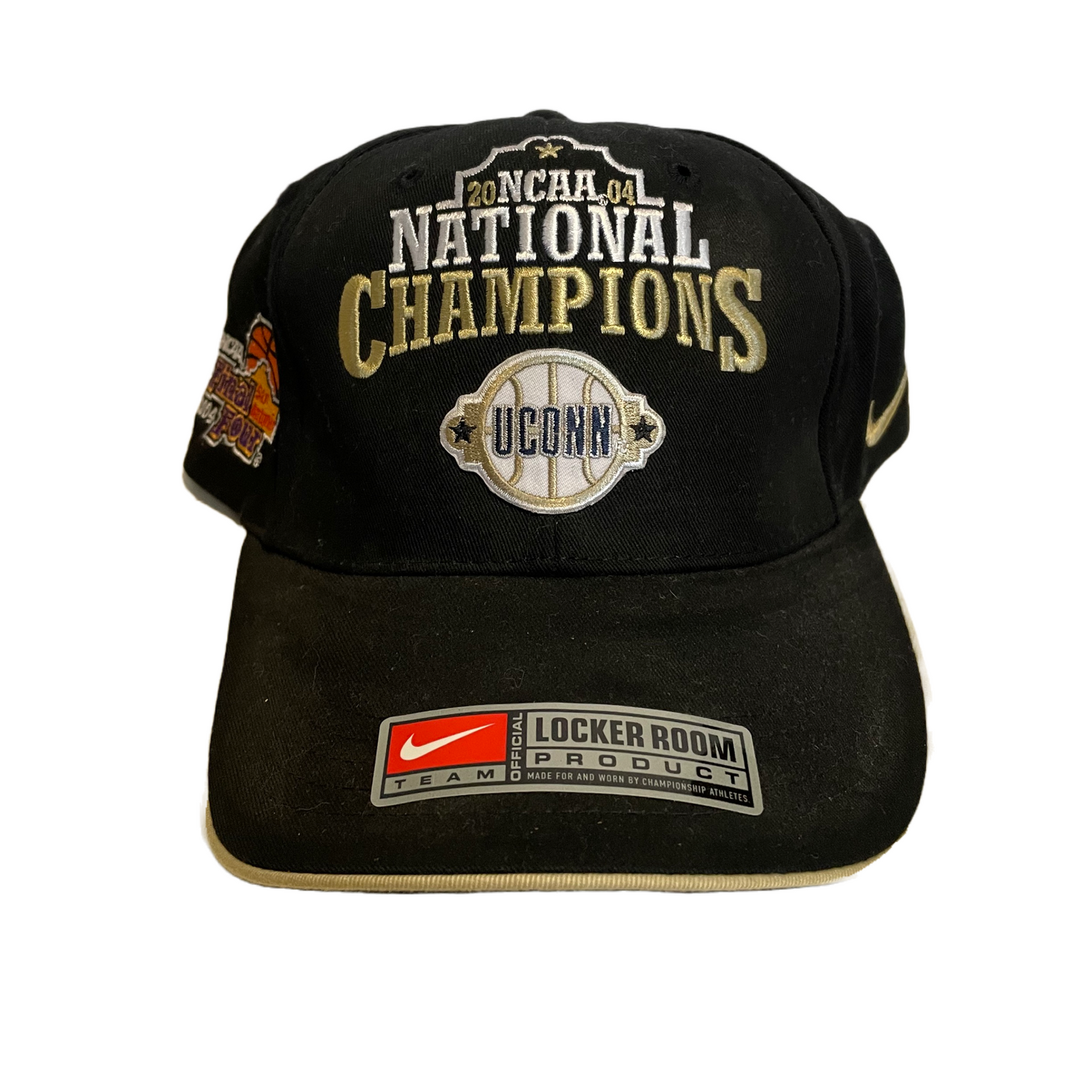 Vintage New 2004 UCONN Nike Hat NCAA Basketball Velcro Back