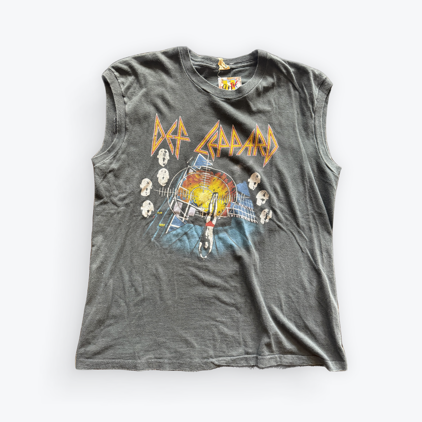 Vintage 80's Def Leppard Rock Brigade Sleeveless Shirt