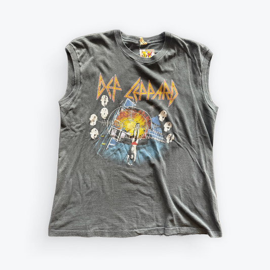 Vintage 80's Def Leppard Rock Brigade Sleeveless Shirt