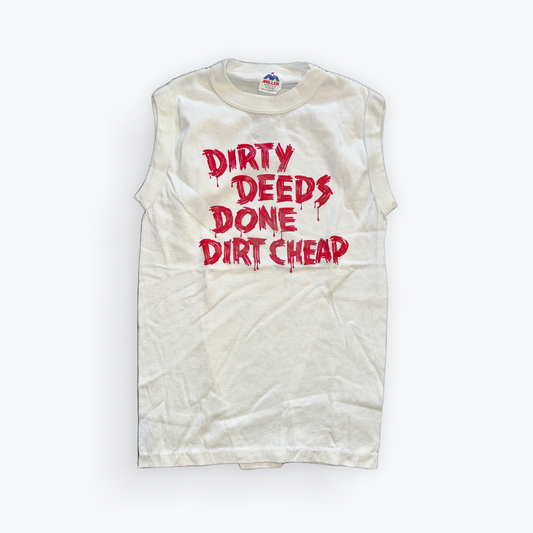 Vintage 80's AC/DC Dirty Deeds Done Dirt Cheap Tank Top