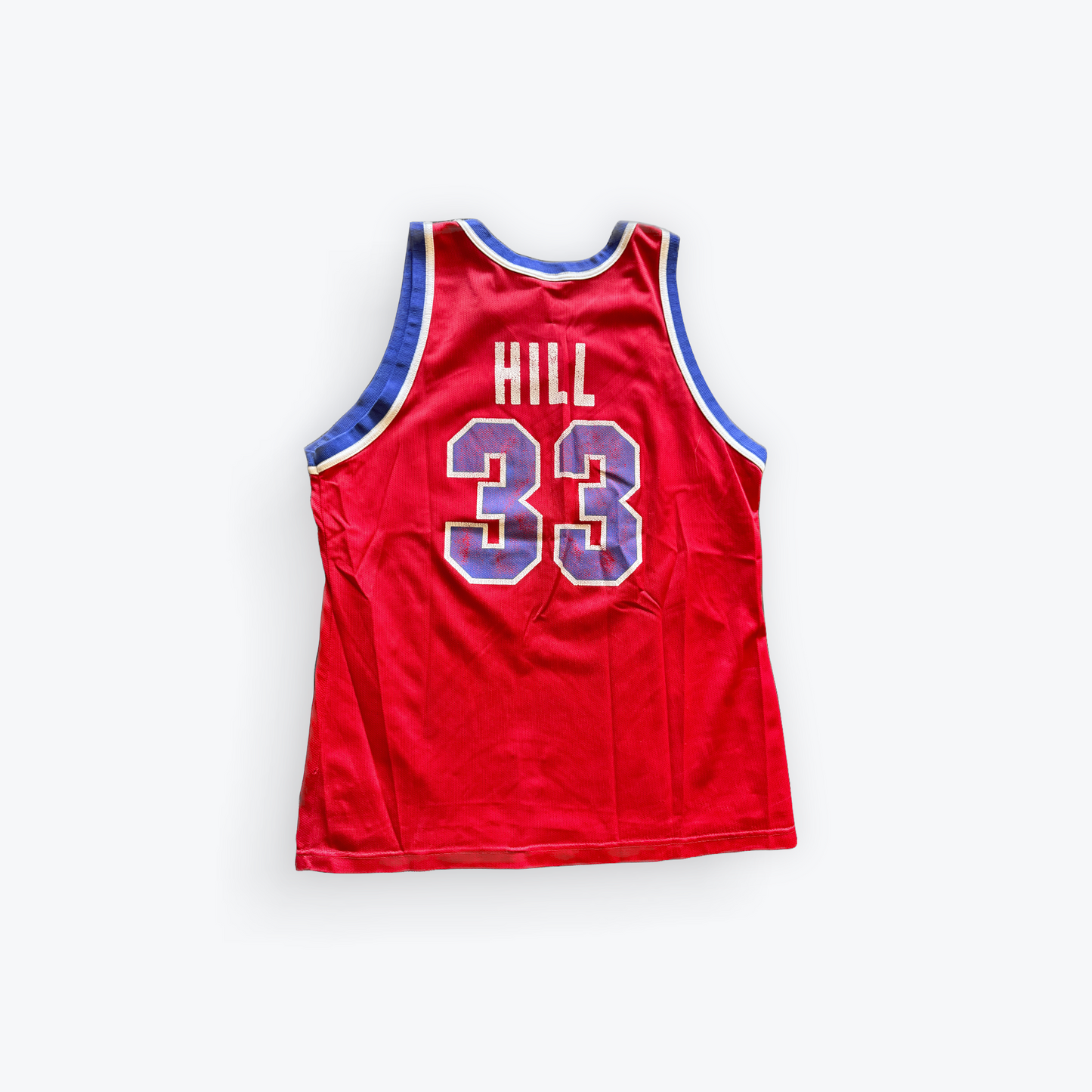 Vintage Grant Hill Detroit Pistons Red Champion Jersey