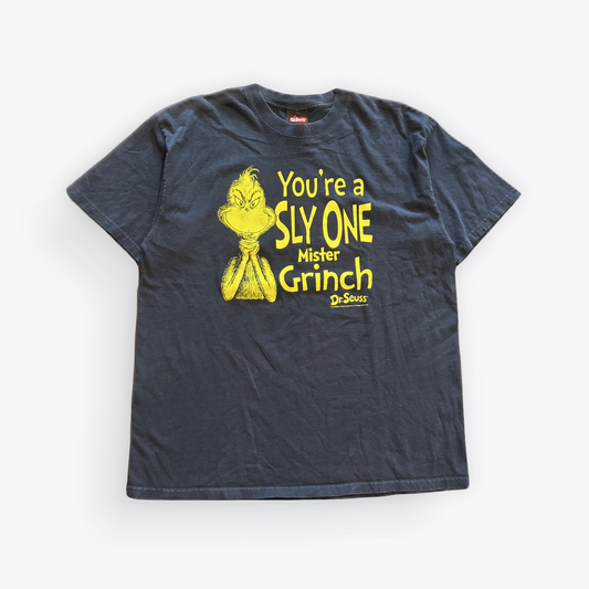 Vintage 2008 You're a Sly One Mister Grinch Cartoon Shirt