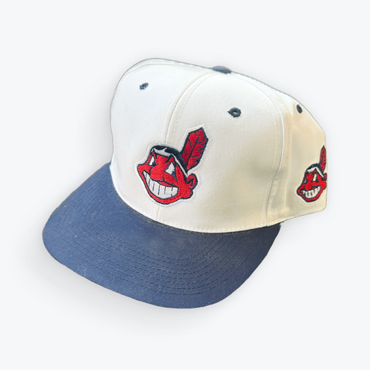 Vintage 90's Genuine MLB Merchandise Cleveland Indians Chief Wahoo Snapback