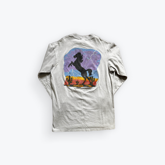 Vintage 90's Wild Stallion Long Sleeved Shirt