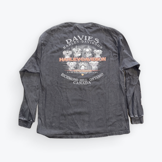 Vintage 2003 Harley Davidson 100 Years Strong Anniversary Long Sleeve Shirt