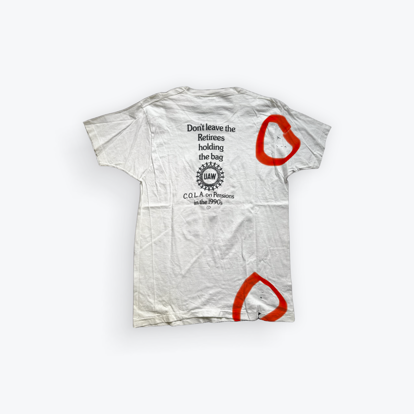 Vintage 90's UAW C.O.L.A. on Pensions Shirt