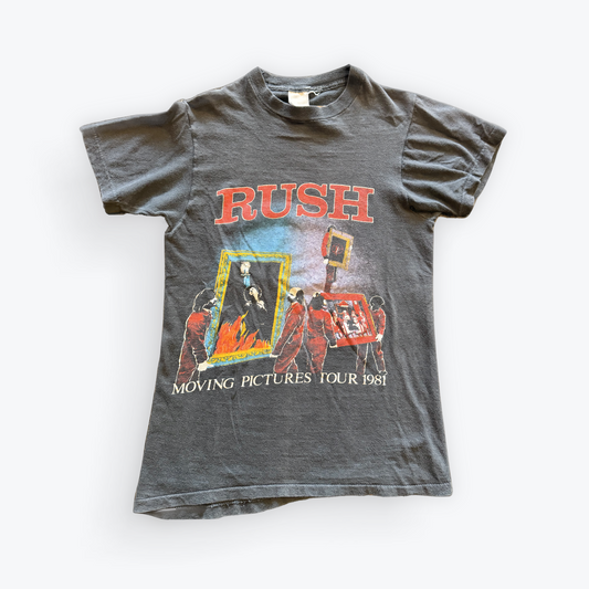 Vintage 1981 Rush Moving Pictures Tour Tee