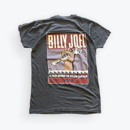 Vintage 1982 Billy Joel A Tour Behind The Nylon Curtain Band Tee