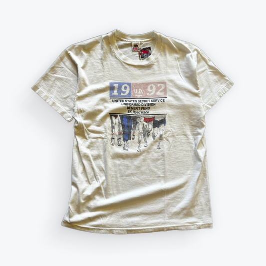 Vintage 1992 Secret Service 5K Benefit Run Shirt