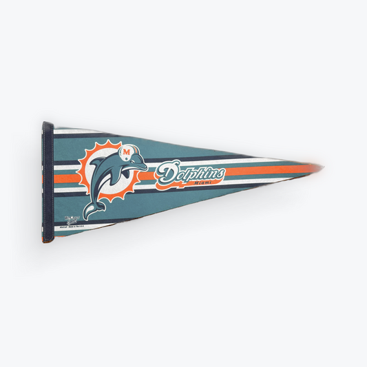 Vintage 90's NFL Miami Dolphins Pennant