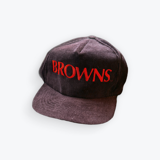 Vintage 90's Corduroy Cleveland Browns Snapback Hat