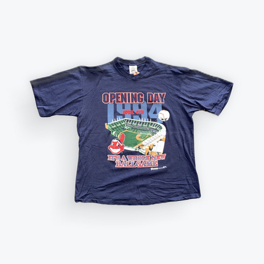 Vintage 1993 Lee Sports Cleveland Indians Opening Day April 4th Tee
