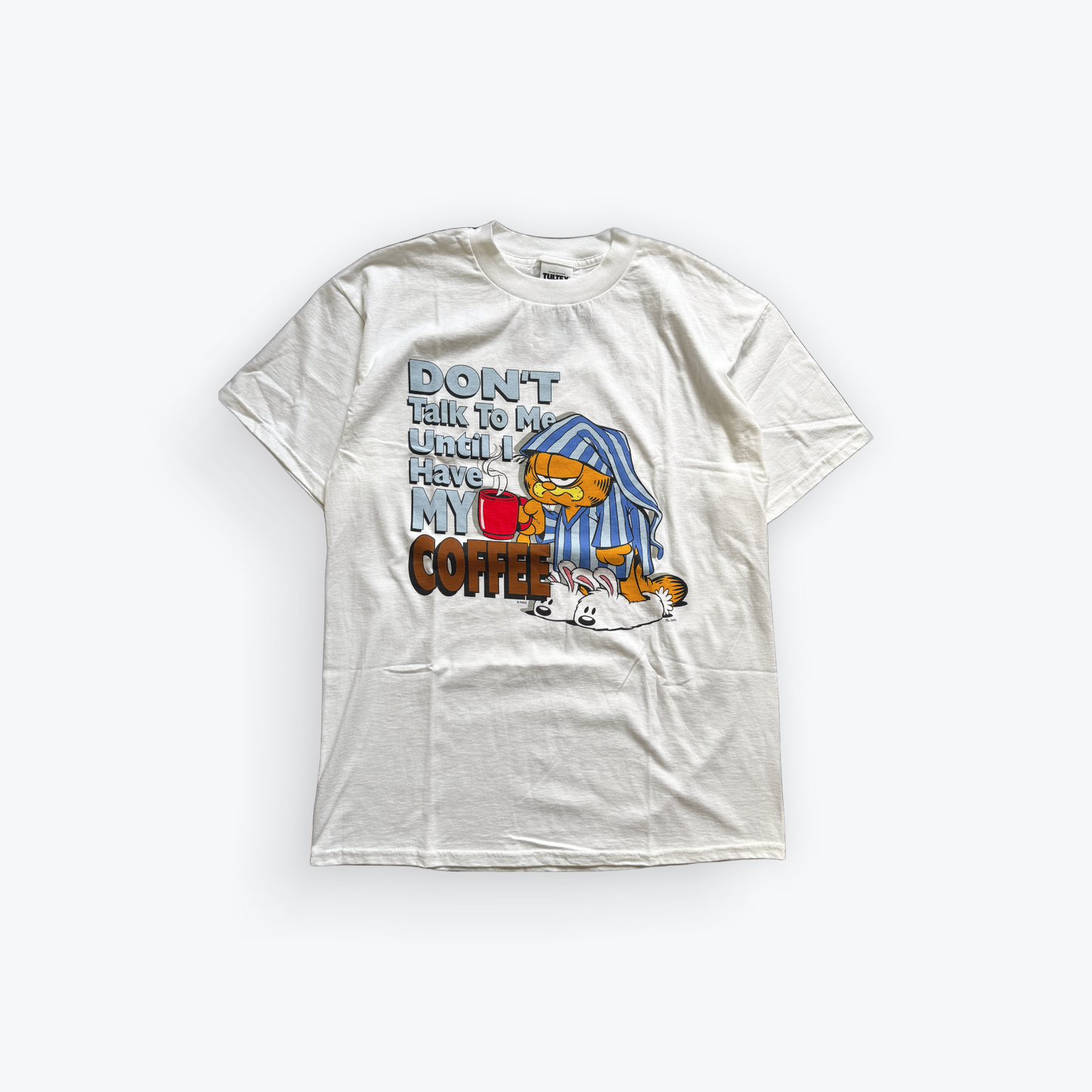 Vintage Y2K Deadstock Garfield "Don't Talk to Me Until I Have My Coffee" Shirt