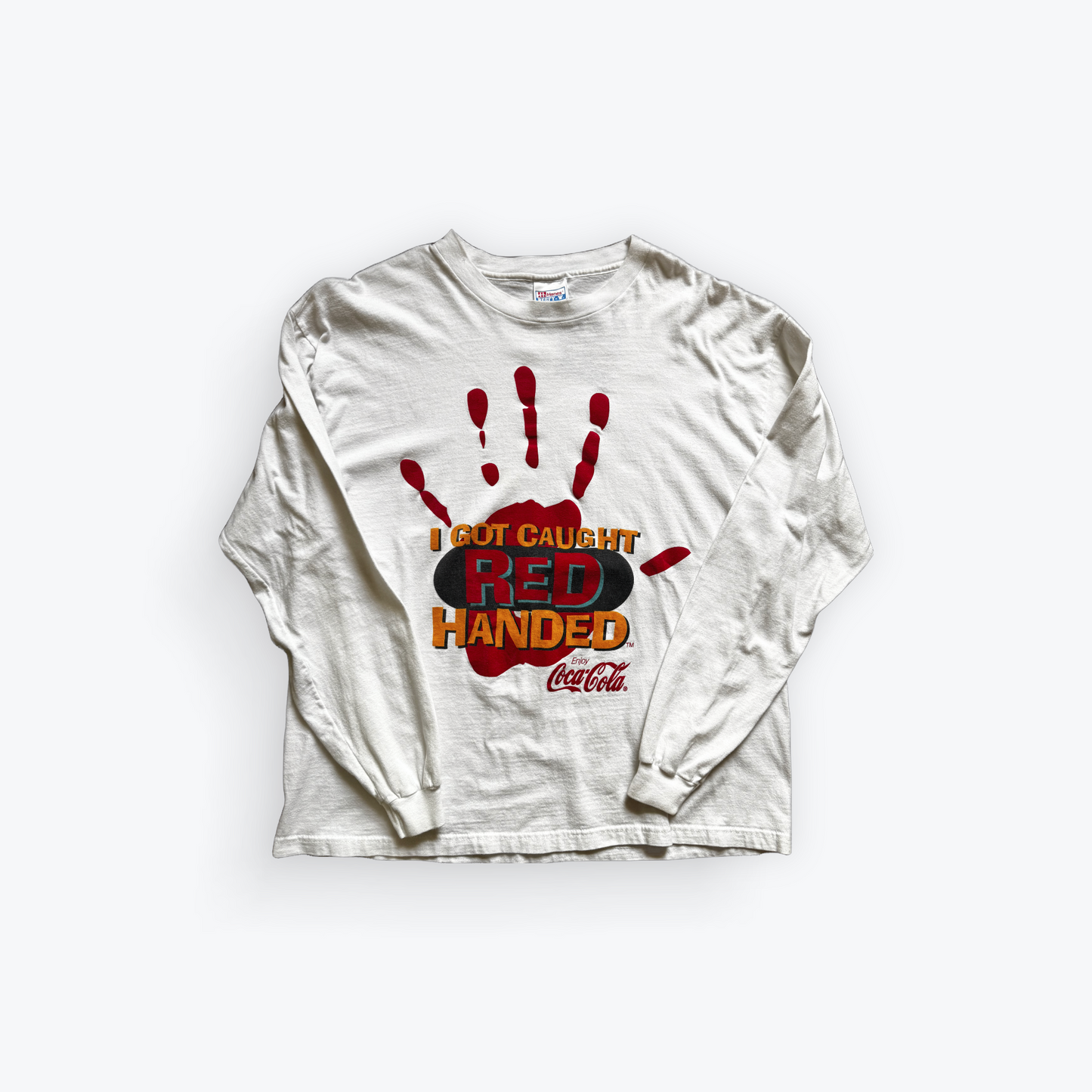 Vintage 00's Coca-Cola I Got Caught Red Handed Long Sleeved Shirt