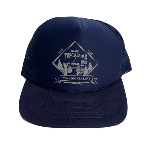Vintage Boy Scouts Camp Tuscazoar Trucker Hat 1995