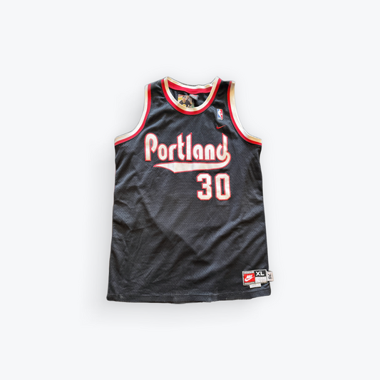 Vintage Rasheed Wallace Nike Portland Trailblazers Black Jersey