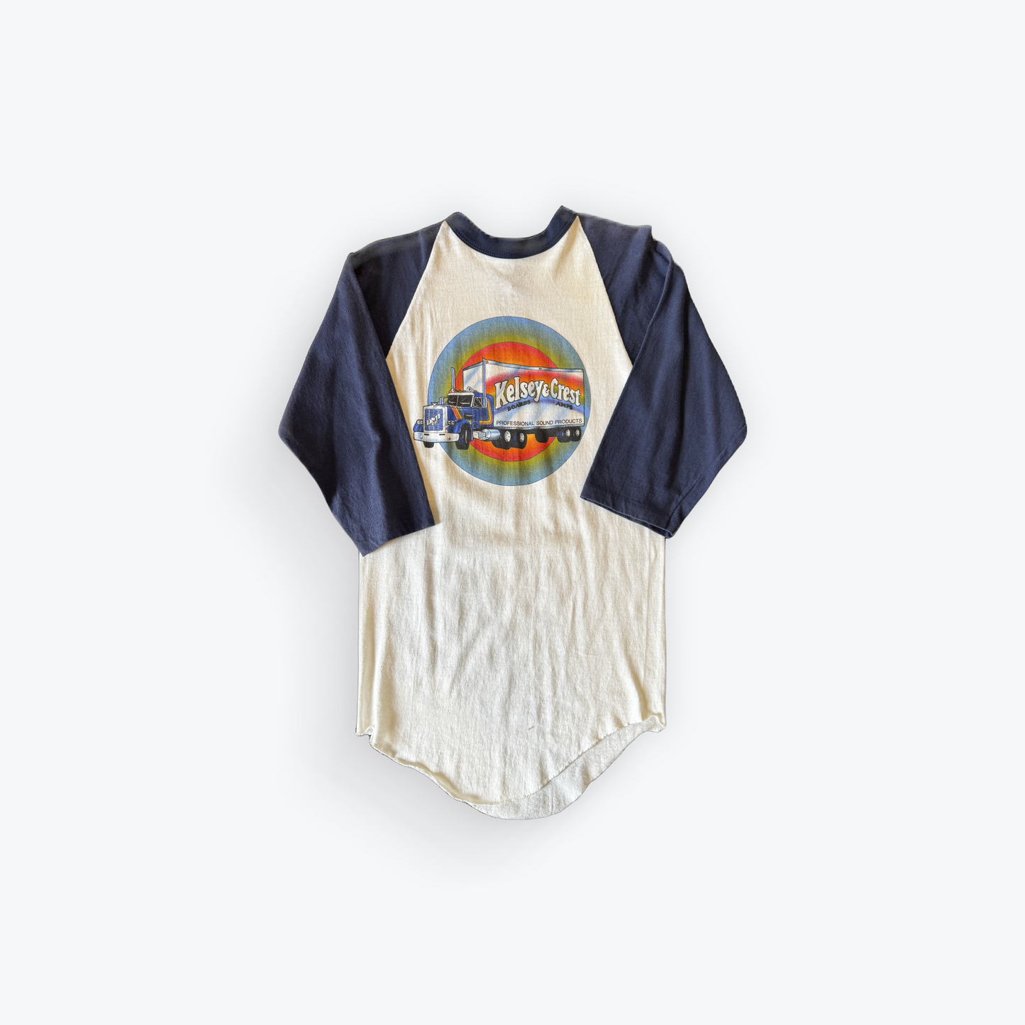 Vintage 80's Kelsey & Crest Semi Truck Raglan Shirt