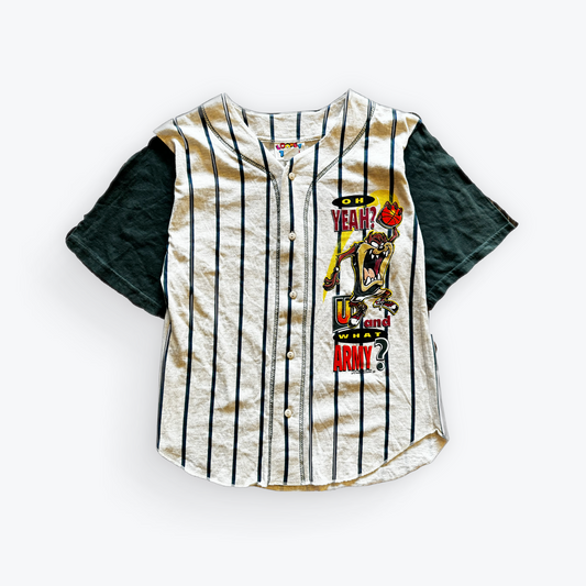 Vintage 1997 Looney Tunes Taz Basketball Oh Yeah Baseball Jersey