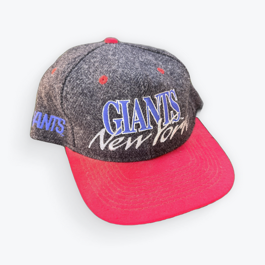 Vintage 90's #1 Apparel New York Football Giants Wool Snapback