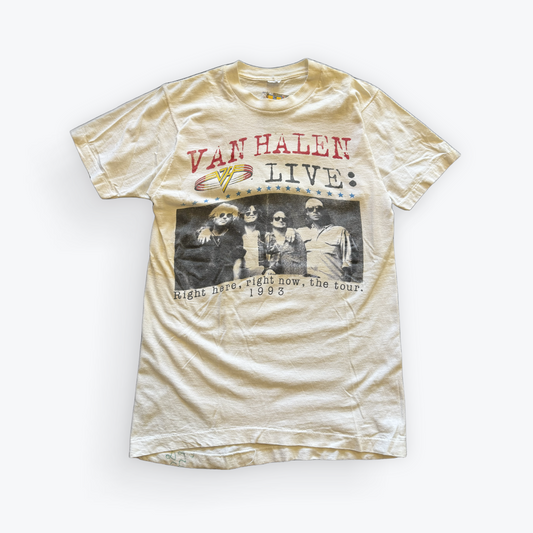 Vintage 1993 Van Halen Right Here, Right Now Tour Band Tee