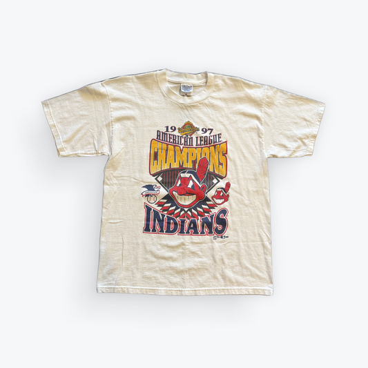 Vintage 1997 American League Champs Cleveland Indians Tee