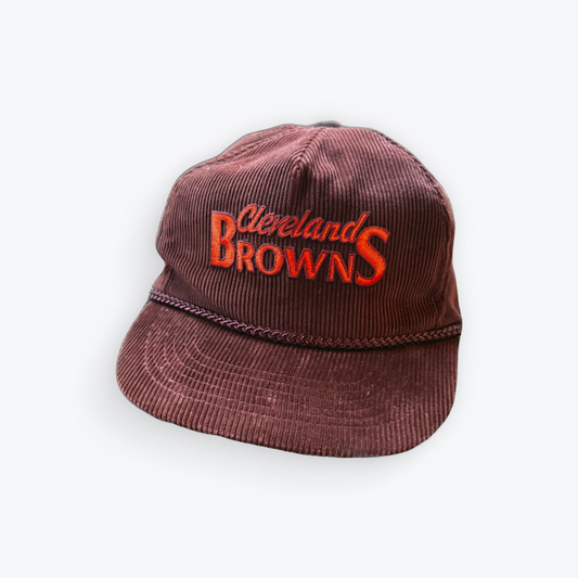 Vintage 90's Corduroy Cleveland Browns Snapback Hat